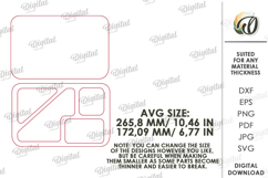 3D Dump Trays Bundle Laser Cut. Catchall Tray SVG Product Image 5