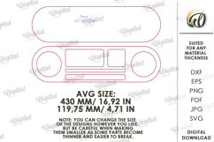 3D Dump Tray Laser Cut. Storage Organizer.Catchall Tray SVG Product Image 2