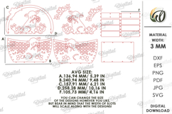 3D Easter Basket Laser Cut. Easter Egg Holder SVG Product Image 3