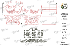 3D Easter Basket Laser Cut. Easter Egg Holder SVG Product Image 3