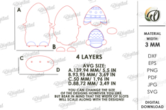 3D Easter Gnomes Bundle Laser Cut. Easter Stand Decor SVG Product Image 5