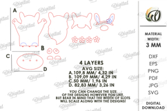 3D Easter Gnome Laser Cut. Easter Stand Decor SVG Product Image 2