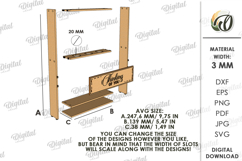 Flower Frames With Glass Tube Bundle Laser Cut. Stand SVG Product Image 5