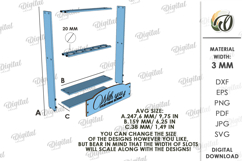 Flower Frame With Glass Tube Laser Cut. Flower Holder SVG Product Image 2