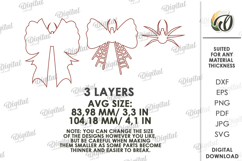 Wooden Halloween Bowties Bundle Lasercut. Halloween SVG Product Image 3