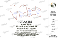 Wooden Halloween Bow Laser Cut. Halloween SVG Product Image 2