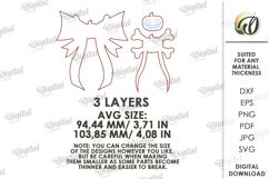 Wooden Halloween Bow Laser Cut. Halloween SVG Product Image 2