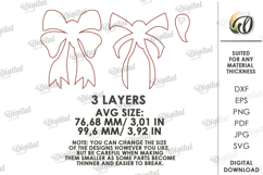 Wooden Halloween Bow Laser Cut. Halloween SVG Product Image 2