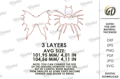 Wooden Halloween Bow Laser Cut. Halloween SVG Product Image 2