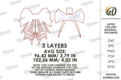 Wooden Halloween Bow Laser Cut. Halloween SVG Product Image 2