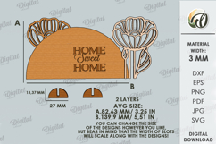 3D Home Decor Laser Cut. Stand Decor SVG Product Image 2