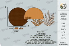 3D Home Decor Laser Cut. Stand Decor SVG Product Image 2