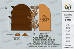 3D Home Decor Laser Cut. Stand Decor SVG Product Image 2