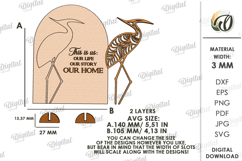 3D Home Decor Laser Cut. Stand Decor SVG Product Image 2