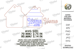 3D Home Gift Tags Bundle Laser Cut. Present Tag SVG Product Image 3