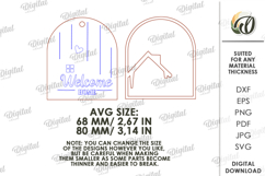 3D Home Gift Tag Laser Cut. Present Tag SVG Product Image 2