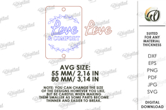 3D Home Gift Tag Laser Cut. Present Tag SVG Product Image 2