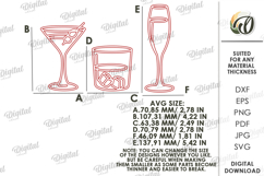 Kitchen Line Art Decor Laser Cut. Wall Decor SVG Product Image 2