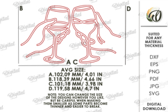 Kitchen Line Art Decor Laser Cut. Wall Decor SVG Product Image 2