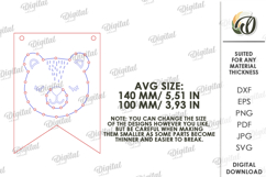 Lacing Banner Laser Cut. Nursery Wall Decor.Bunting Flag SVG Product Image 2