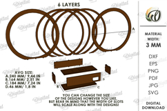 3D Led Night Lamps Bundle Laser Cut. Night Light SVG Product Image 2