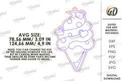 Valentine&#039;s Day Paintable Ornaments Bundle Laser Cut Product Image 3