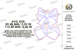 Valentine&#039;s Day Paintable Ornament Laser Cut. Valentine SVG Product Image 2