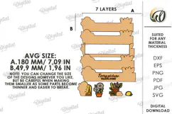 3D Photo Holder Laser Cut. Photo Stand SVG Product Image 2