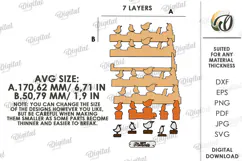 3D Photo Holder Laser Cut. Photo Stand SVG Product Image 2