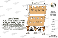 3D Photo Holder Laser Cut. Photo Stand SVG Product Image 2