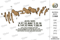 Wooden Shelf Animal Laser Cut. Lioness SVG Product Image 2