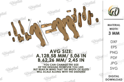 Wooden Shelf Animal Laser Cut. Raccoon SVG Product Image 2