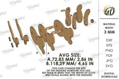 Wooden Shelf Animal Laser Cut. Koala SVG Product Image 2