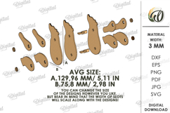 Wooden Shelf Animal Laser Cut. Bear SVG Product Image 2