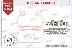 Bat Eyeglass Holder Laser Cut. Animal Eyeglass Tray SVG Product Image 2