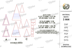 Wooden Trees Decors Bundle Laser Cut. Christmas Decor SVG Product Image 3