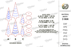 Wooden Trees Decor Laser Cut. Christmas Stand Decor SVG Product Image 2