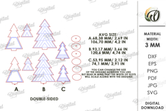 Wooden Trees Decor Laser Cut. Christmas Stand Decor SVG Product Image 2