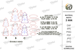 Wooden Trees Decor Laser Cut. Christmas Stand Decor SVG Product Image 2