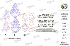 Wooden Trees Decor Laser Cut. Christmas Stand Decor SVG Product Image 2