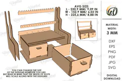3D Jewelry Stand Laser Cut. Jewelry Organizer SVG Product Image 2