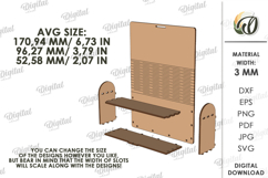 3D Eyeglasses Box Laser Cut. Eyeglass Tray SVG Product Image 2