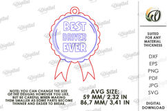 Father's Day Car Charms Bundle Laser Cut. Car Accessory SVG Product Image 3