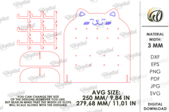 Keychain Display Bundle Laser Cut. Keyring Holder Stand SVG Product Image 2