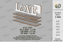 Love Decors Bundle Laser Cut. Home Decor SVG Product Image 3