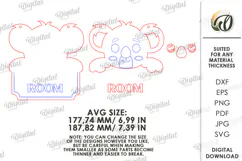 Kid's Room Decor Laser Cut. Baby Room Door Sign SVG Product Image 2