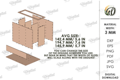 3D Cutlery Organizers Bundle Lasercut. Kitchen Organizer SVG Product Image 3