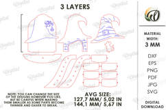 3D Halloween Baseboard Door Laser Cut. Halloween Decor SVG Product Image 2