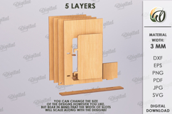 Fantasy door for sockets Laser Cut. Home Decor SVG Product Image 3
