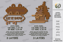 Vintage Christmas Wall Decors Bundle Lasercut. Christmas SVG Product Image 2